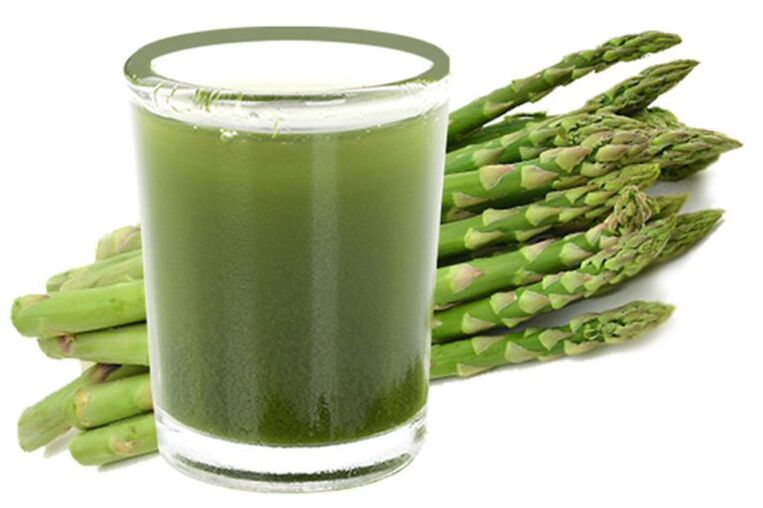 Jus d'asperges pour la prostatite